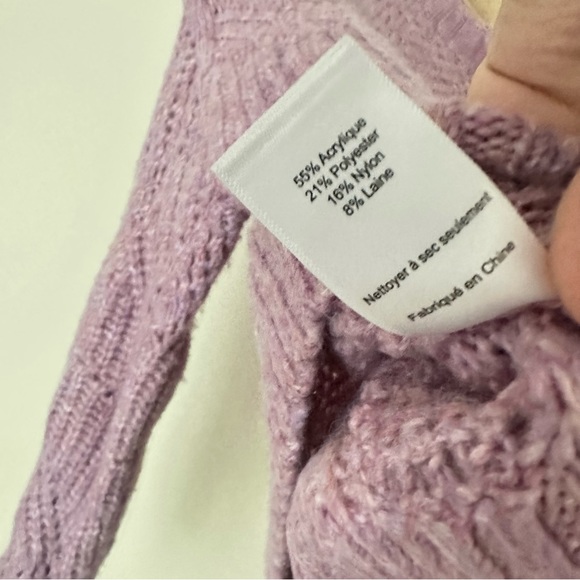 ASTR Lilac Serenity Mockneck Wool Sweater - Picture 6 of 11